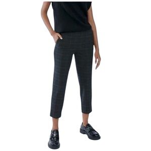 Babaton Aritzia Conan dress pants in navy & green plaid 12 excellent condition